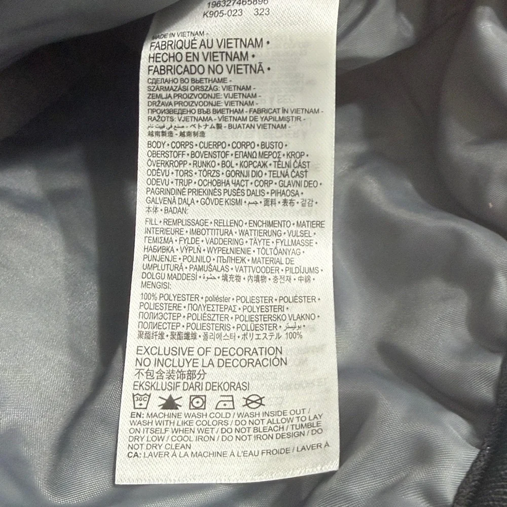Nike Black Hooded Quilted Puffer Jacket‎